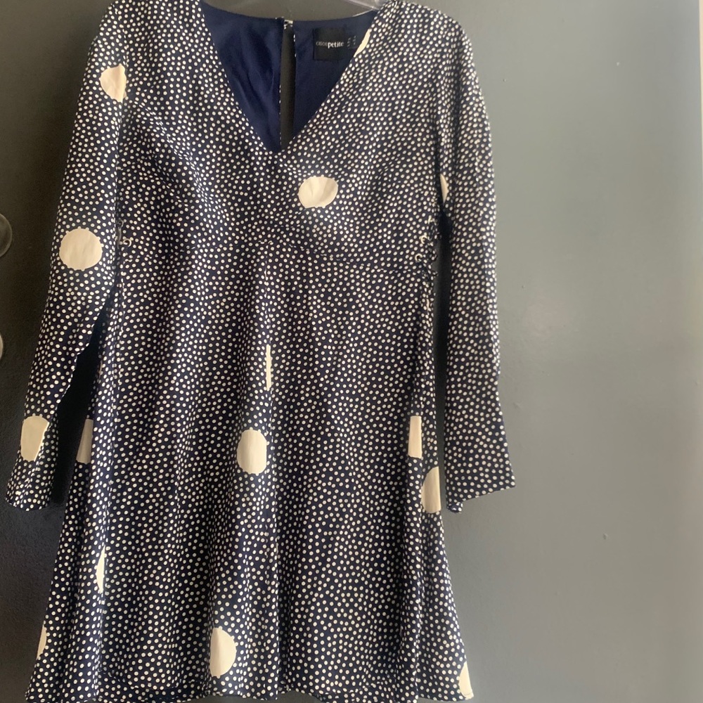 Asos petite polka dot dress